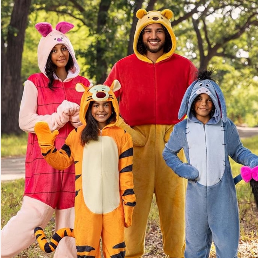 Pooh Bear Halloween Costume Women or Men Matching Costumes Winnie the Pooh Large